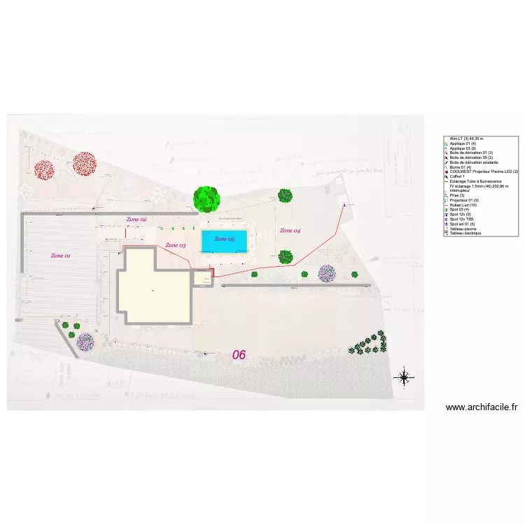 Faust. Plan de 2  et 107 m²