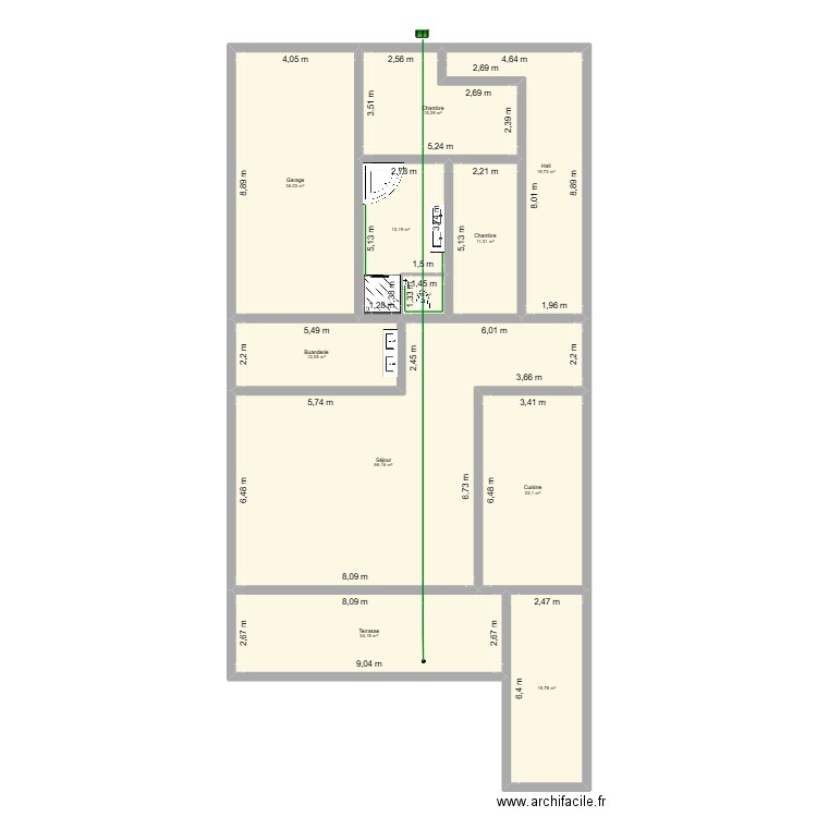 M. LEOSTIC M0335461. Plan de 11 pièces et 237 m2