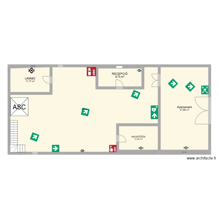 PLANO IPO. Plan de 7 pièces et 204 m2