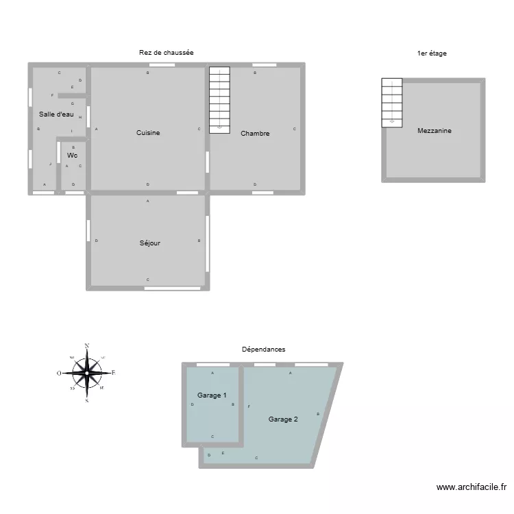 Thuaudet st hilaire. Plan de 8 Pièces et 68 m² Thuaudet st hilaire. Plan de 8 Pièces et 68 m²
