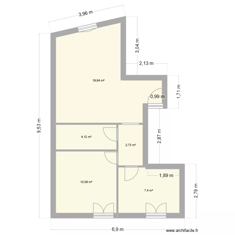 SAINTOT. Plan de 5 et 44 m² SAINTOT. Plan de 5 et 44 m²