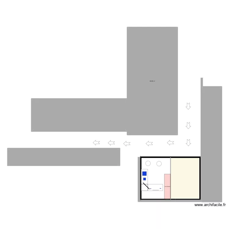 stand foire. Plan de 6 Pièces et 189 m²