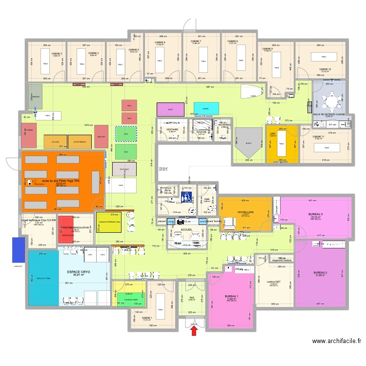 NEW CABINET. Plan de 34 pièces et 505 m2