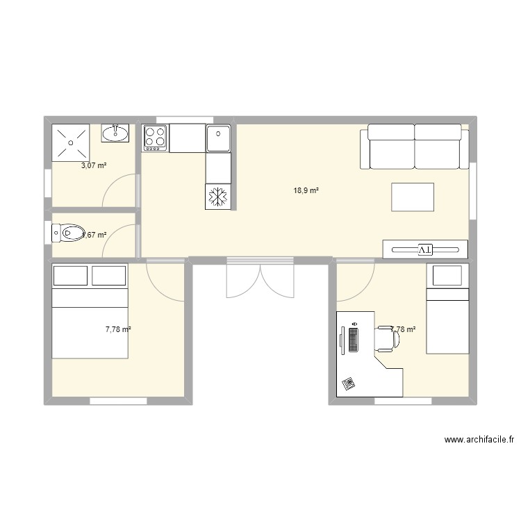 Massinissa maison agnigelni. Plan de 0 pièce et 0 m2