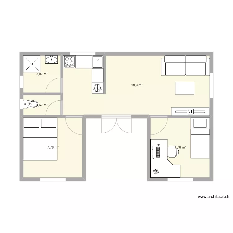 Massinissa maison agnigelni. Plan de 