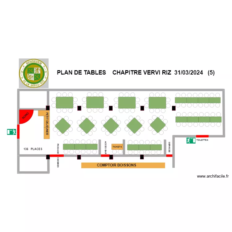 PLAN DE TABLES chapitre vervi riz 2024 (5). Plan de 
