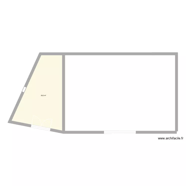 EscurollesRagot. Plan de 1  et 29 m²