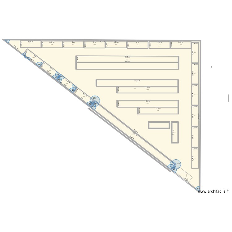 12000. Plan de 27 pièces et 1631 m2