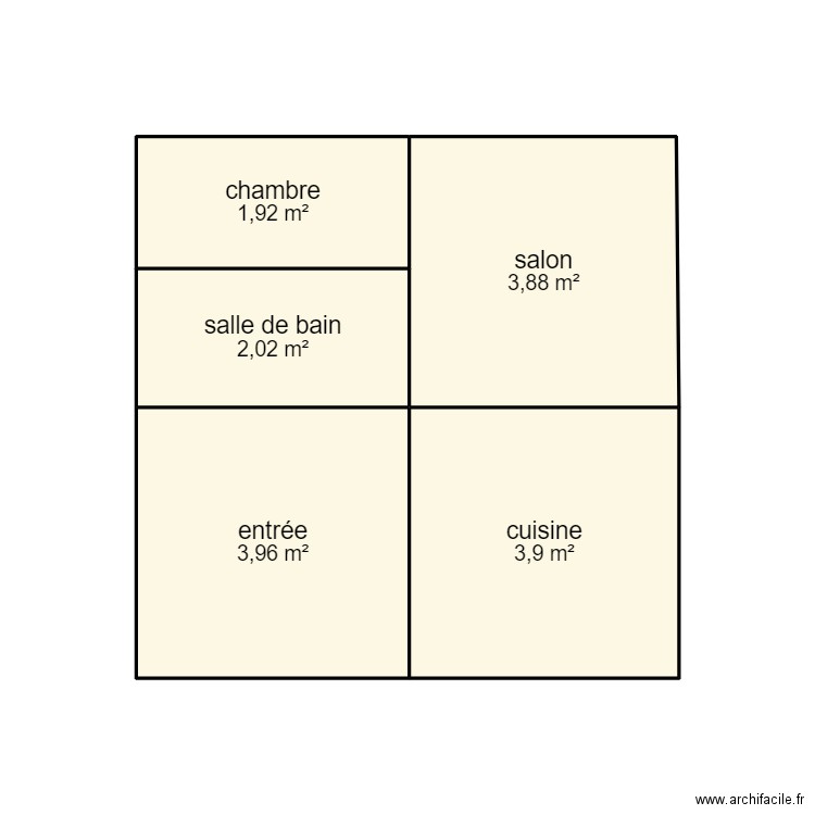 HAWA. Plan de 5 pièces et 16 m2