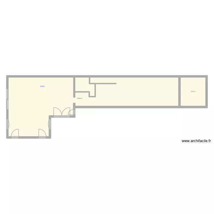 Maison. Plan de 2 et 128 m² Maison. Plan de 2 et 128 m²