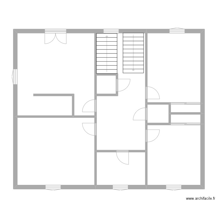 BACHER R+1. Plan de 9 pièces et 112 m2