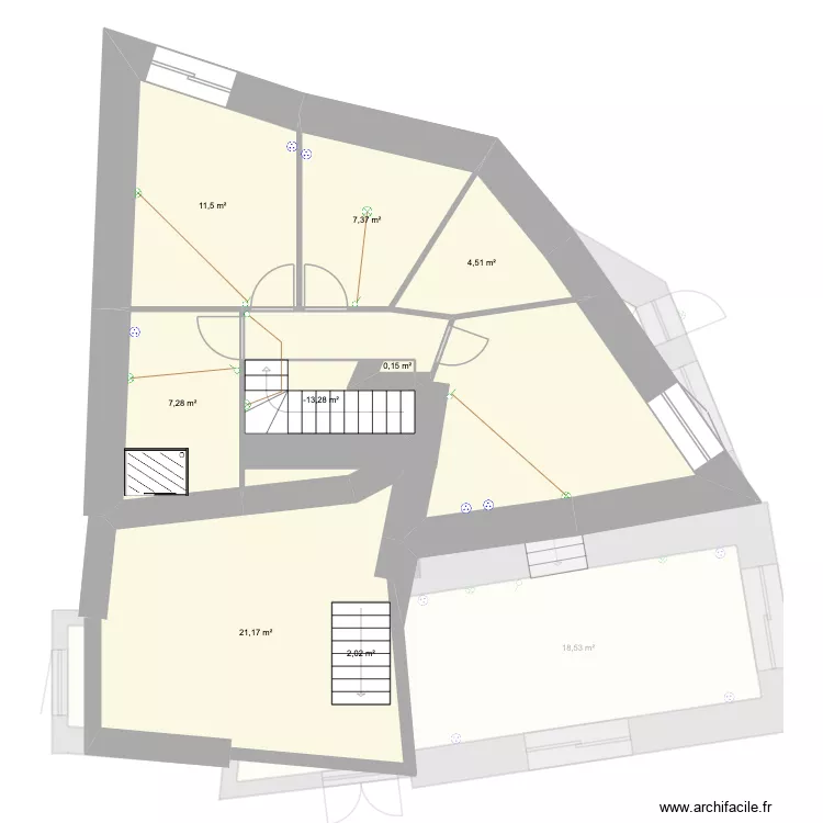 rénovation calou. Plan de 11 et 123 m² rénovation calou. Plan de 11 et 123 m²