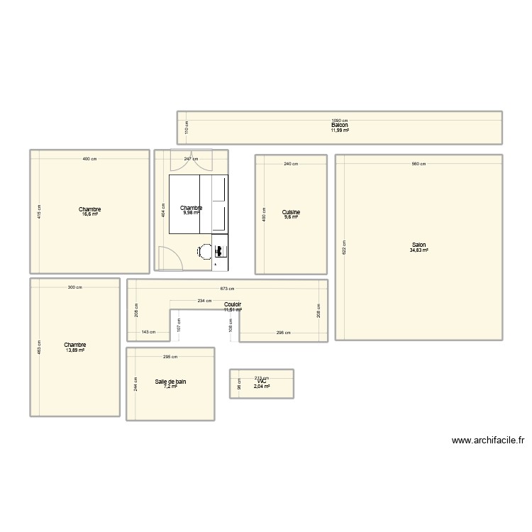 Appartement. Plan de 0 pièce et 0 m2