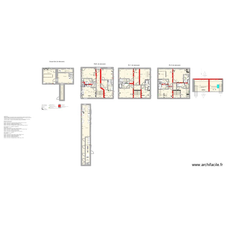Rénovation. Plan de 0 pièce et 0 m2