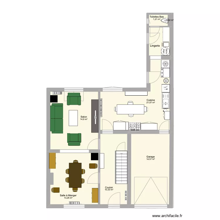 Maison Phil & V&eacute;ro. Plan de 