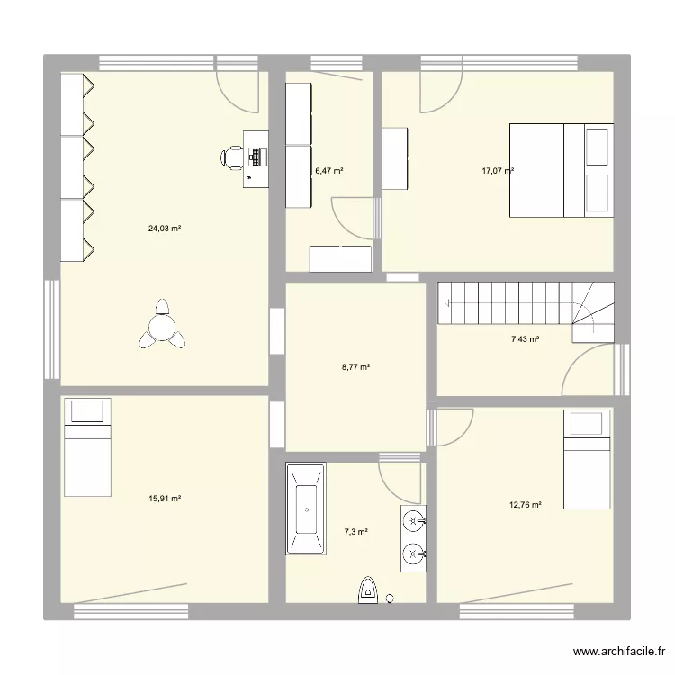 Lillienst. V.1OG. Plan de 8 et 100 m² Lillienst. V.1OG. Plan de 8 et 100 m²