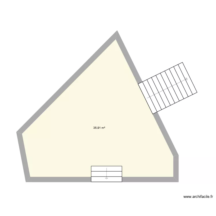 terrasse. Plan de 1 et 36 m² terrasse. Plan de 1 et 36 m²