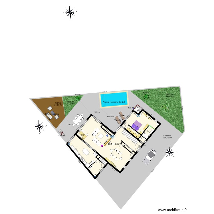 Boujan Ssur Libron 1 26 07 2024. Plan de 0 pièce et 0 m2