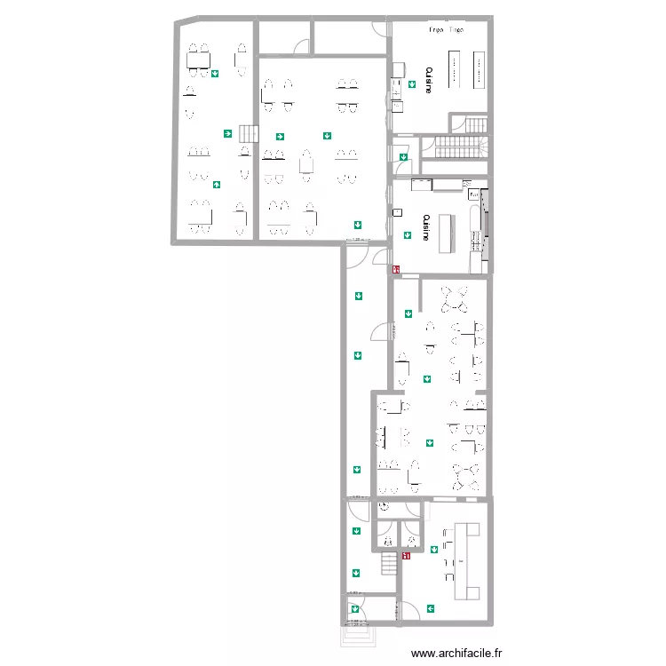 Restaurant Capucins Plan Cheminement extérieur. Plan de Restaurant Capucins Plan Cheminement extérieur. Plan de
