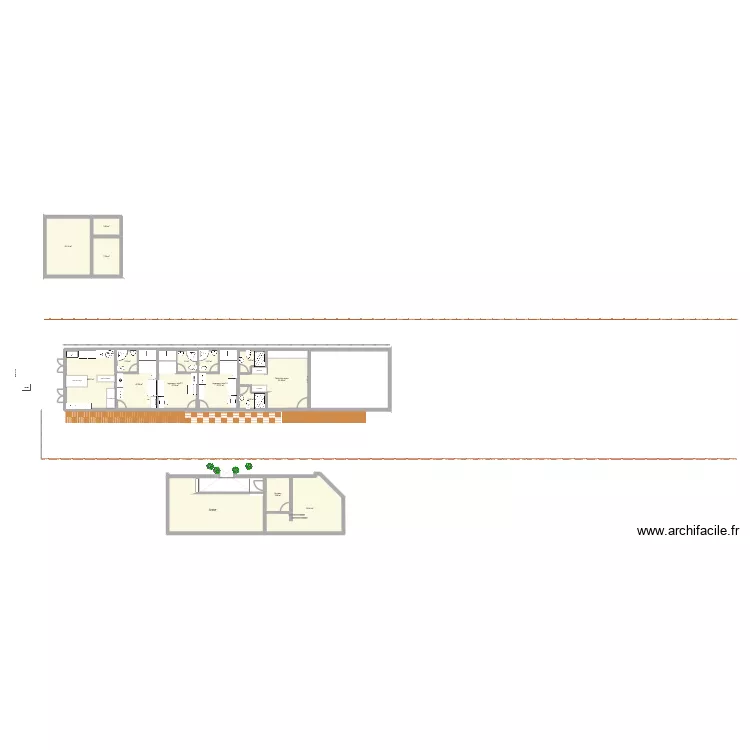Leihere technique. Plan de 16  et 180 m²