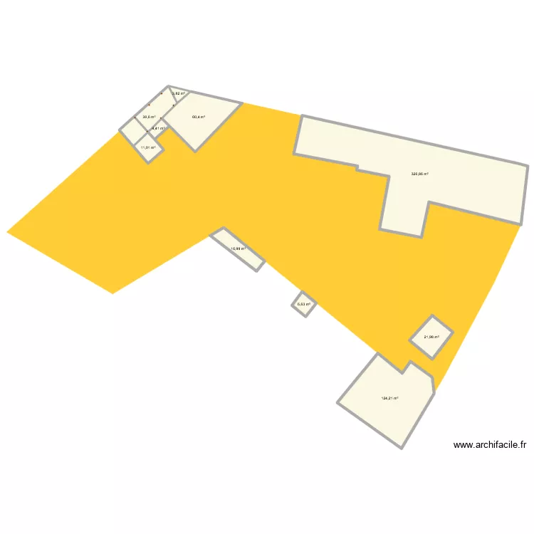FOUR A PAIN v1. Plan de 10  et 607 m²