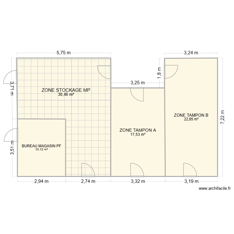 ZONES TAMPONS INJECTION PLASTIQUE V2. Plan de 0 pièce et 0 m2 ZONES TAMPONS INJECTION PLASTIQUE V2. Plan de 0 pièce et 0 m2