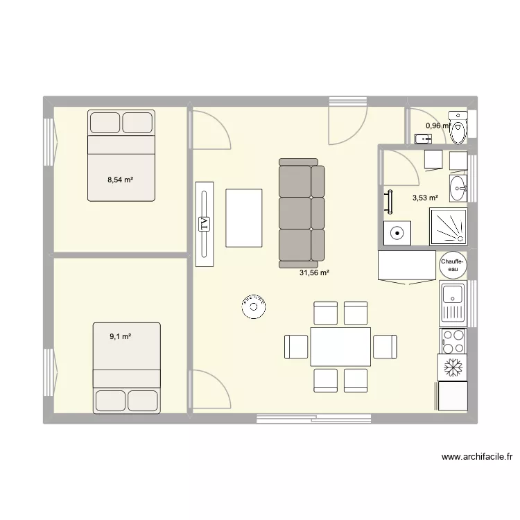 projet maison. Plan de 5 et 54 m² projet maison. Plan de 5 et 54 m²