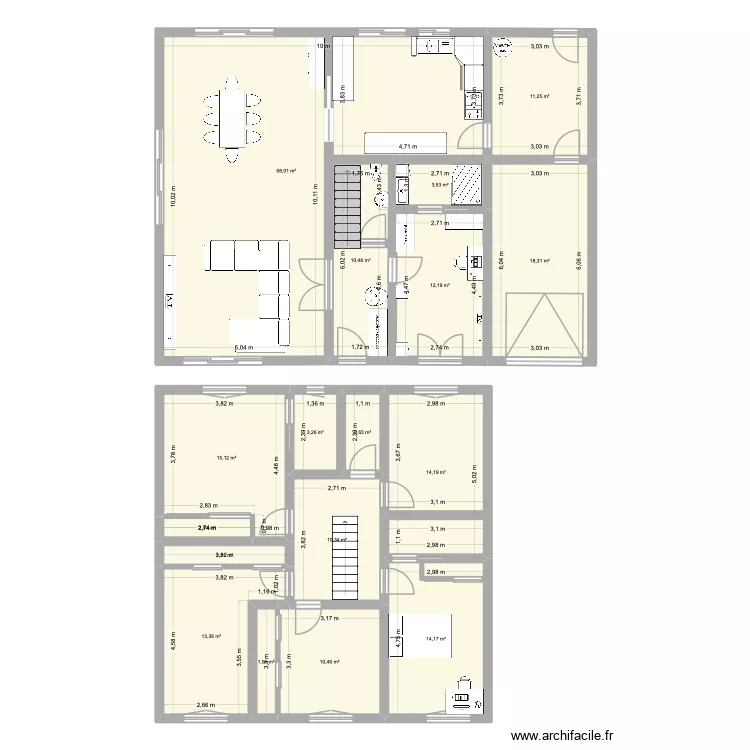 Maison-lHay. Plan de 