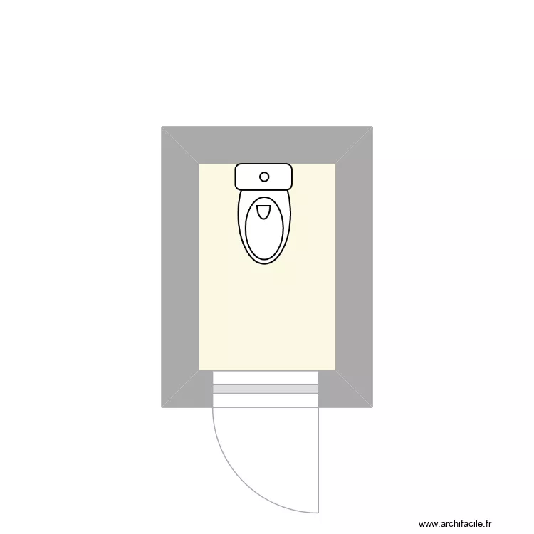 WC C actuel. Plan de 1 et 1 m² WC C actuel. Plan de 1 et 1 m²