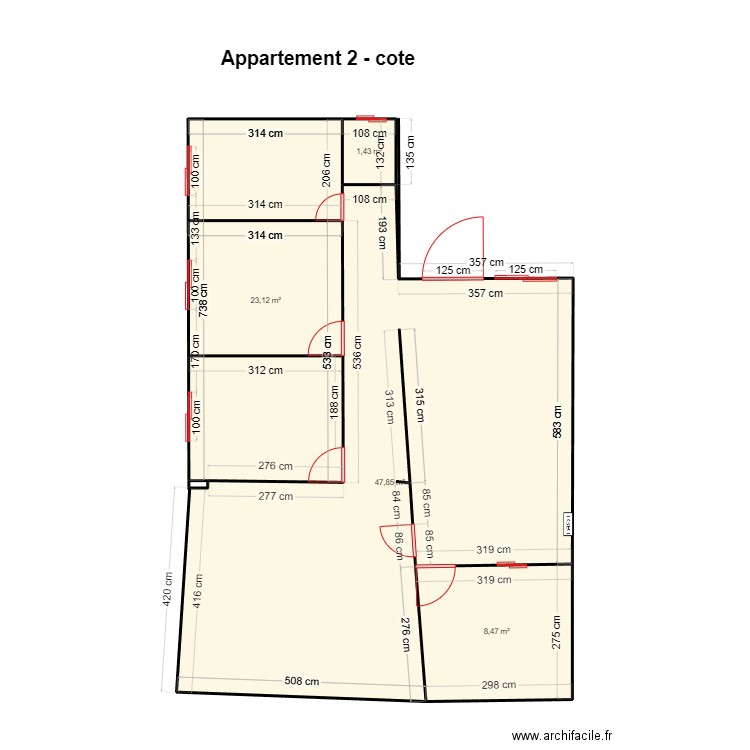 appartement2-F5-boulangerie. Plan de 0 pièce et 0 m2
