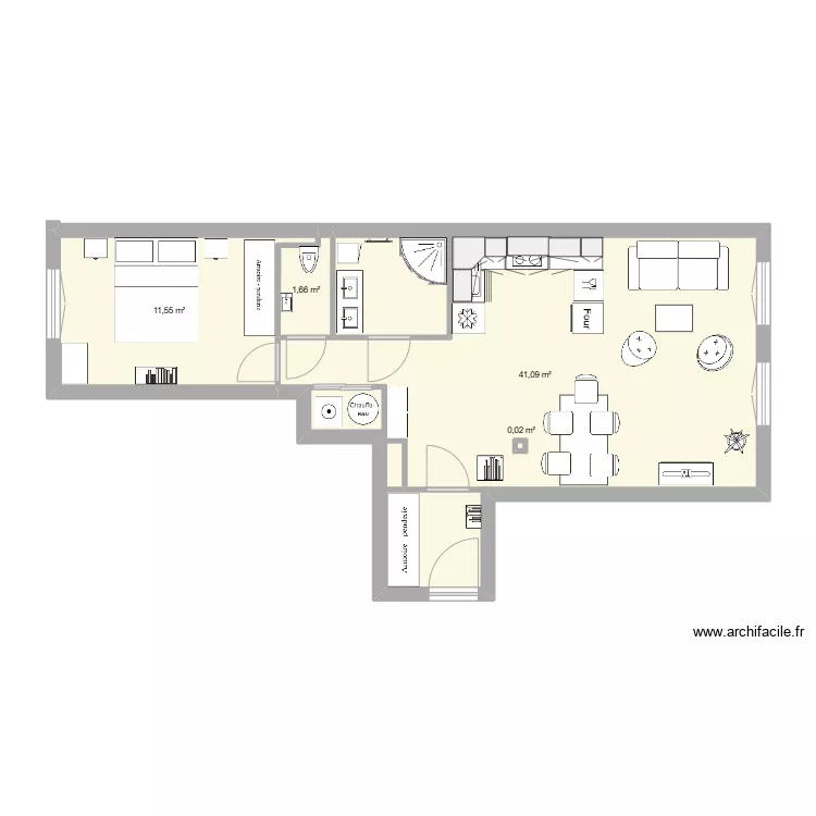 Clamart, projet version SDB 2. Plan de 