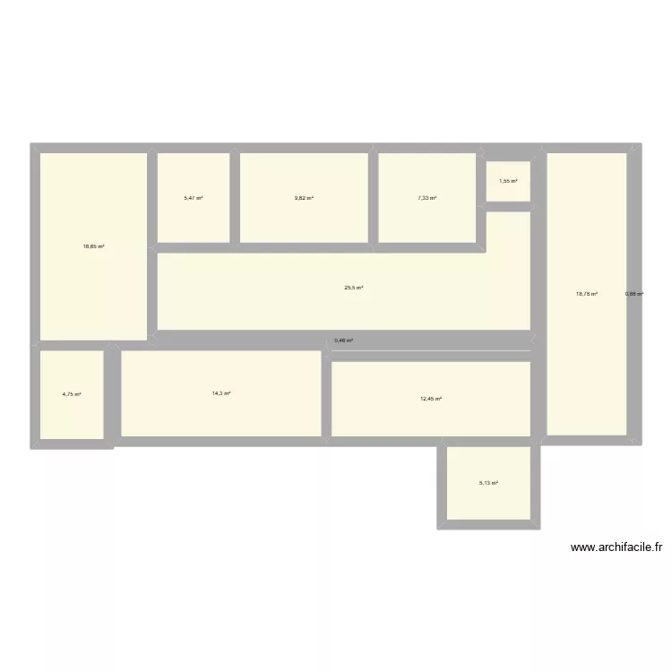 ESPRIT ZEN. Plan de 13  et 123 m²