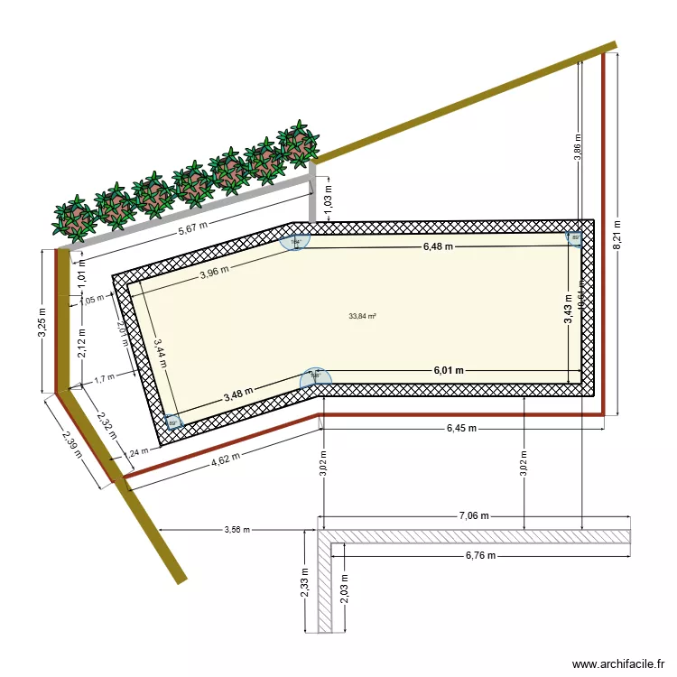 Piscine Pyla. Plan de 