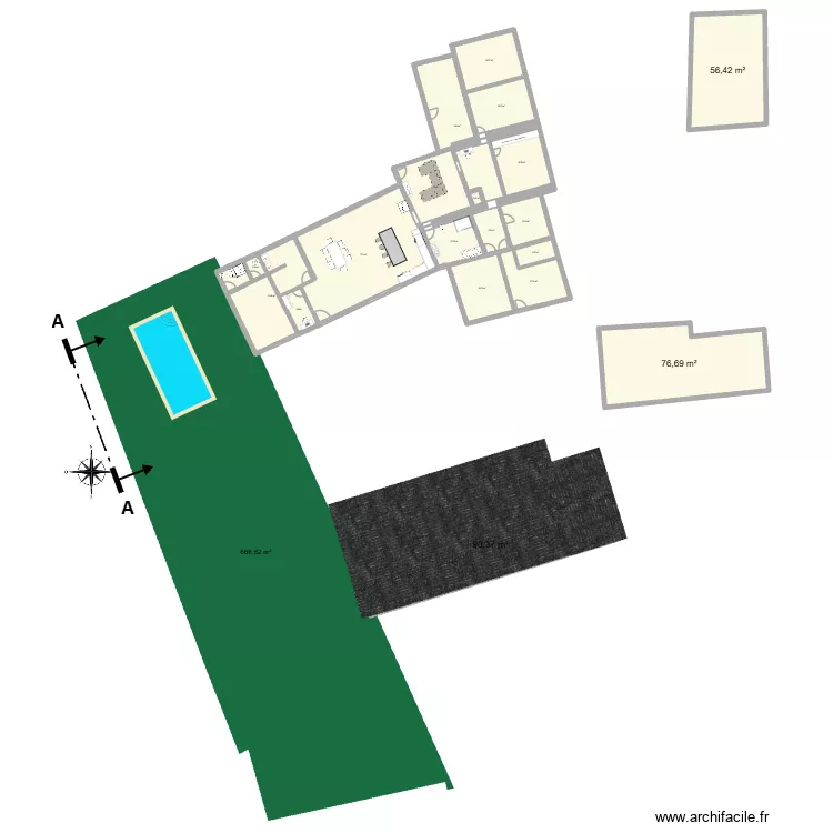 ArchiFacile PRO5. Plan de 20 Pièces et 541 m²