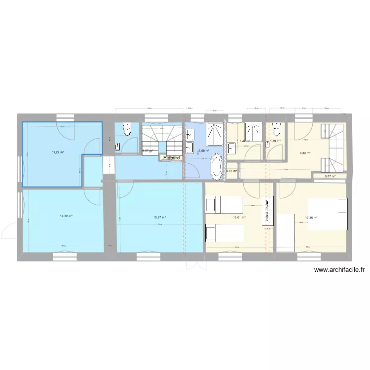 MAISON DE FAMILLE projet 3 duplex v2. Plan de MAISON DE FAMILLE projet 3 duplex v2. Plan de