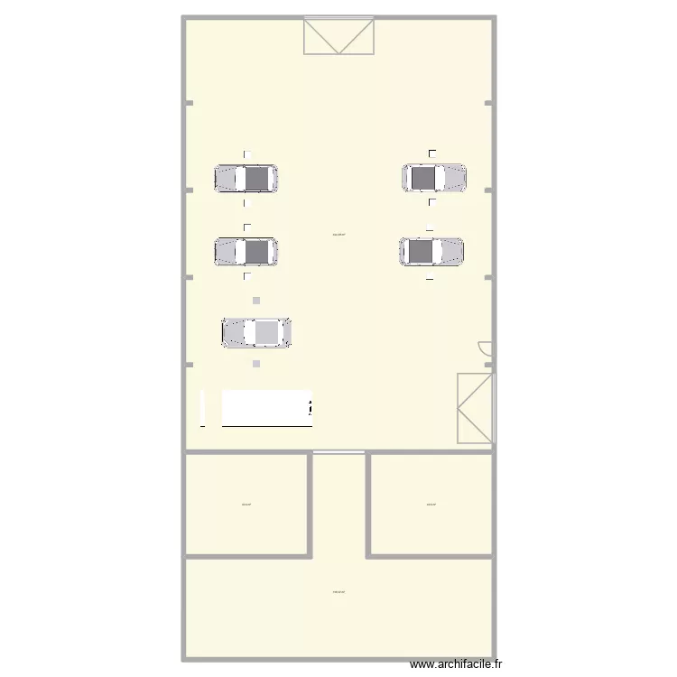 Id&eacute;e terrain ex Chalon. Plan de 4  et 634 m²