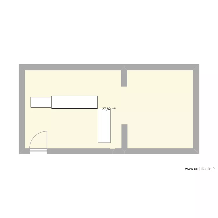 PLAN LA NOUGATINE CROIX. Plan de 1  et 28 m²