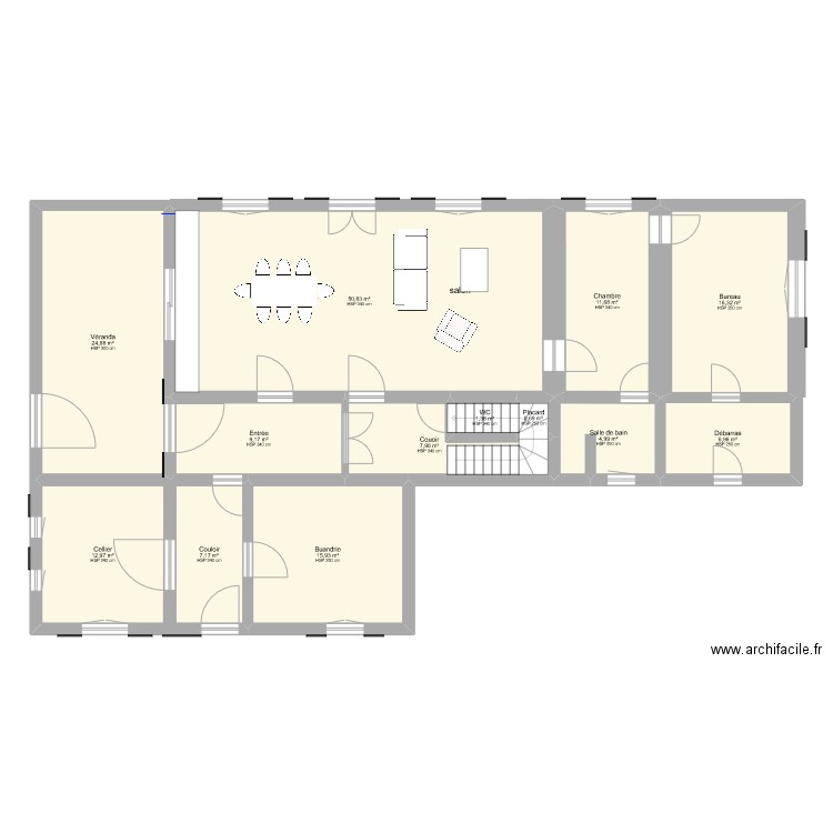 33 route des galubes modifié SDB 3. Plan de 22 pièces et 352 m2