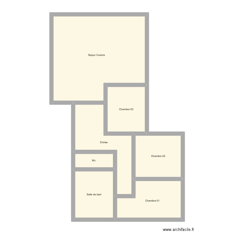 350602534. Plan de 7 pièces et 85 m2