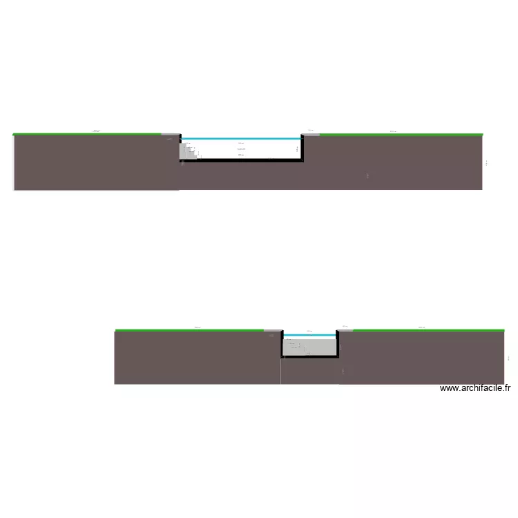 Plan coupe piscine 2. Plan de 