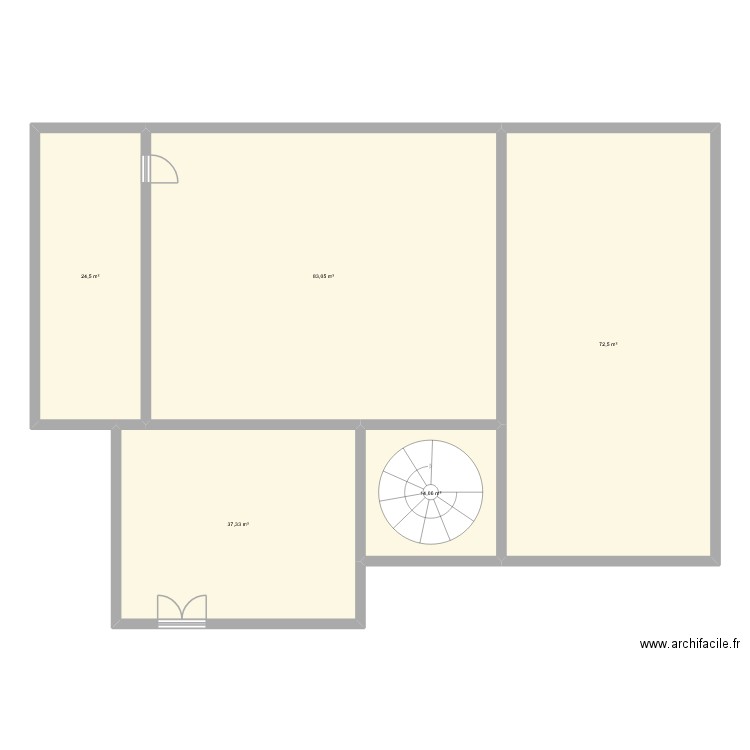 FALILOU. Plan de 5 pièces et 231 m2