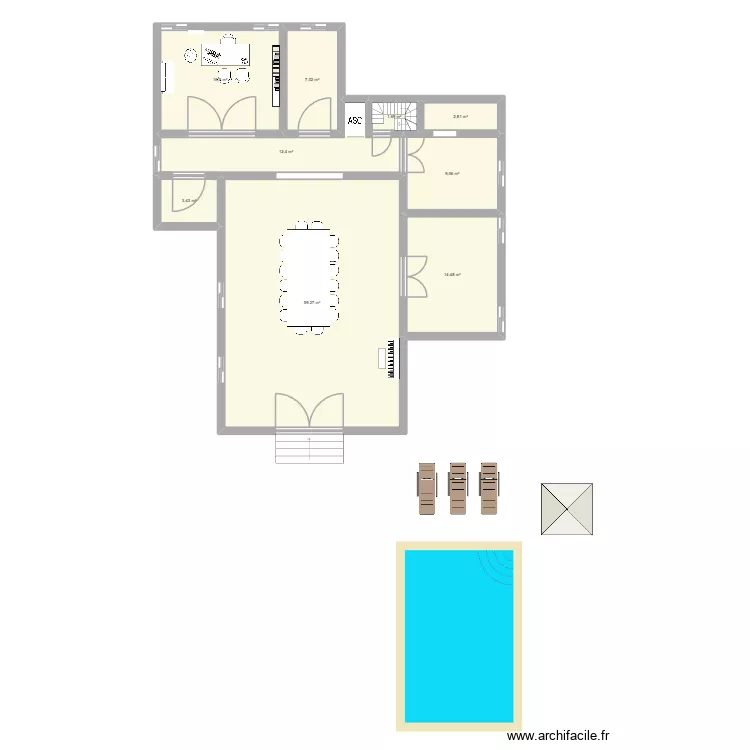 Vances residence. Plan de 9  et 126 m²
