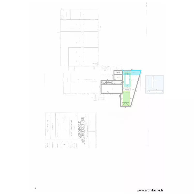PLAN simplifié avec extension 2. Plan de 3 et 48 m² PLAN simplifié avec extension 2. Plan de 3 et 48 m²
