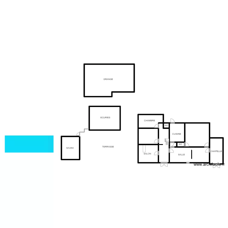 DOMAINE DE L'ECORCERIE. Plan de 