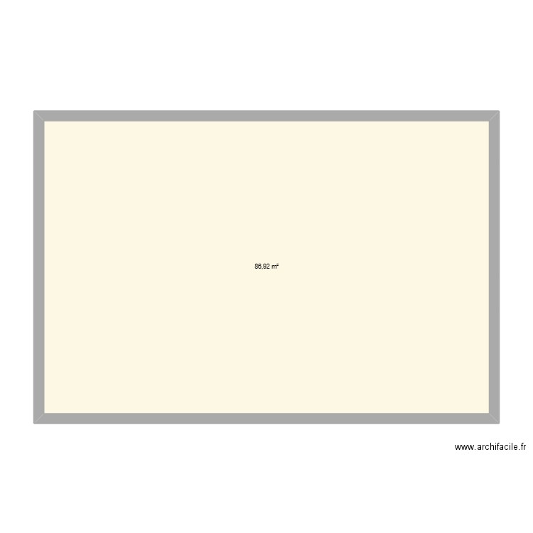 Immeuble_Logements. Plan de 1 pièce et 87 m2