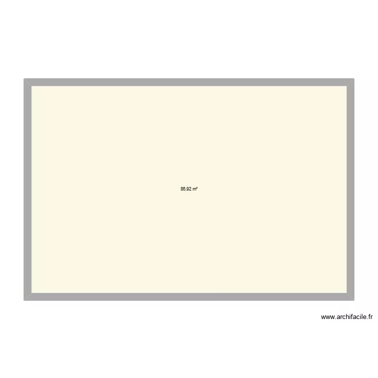 Immeuble_Logements. Plan de 1 pièce et 87 m²