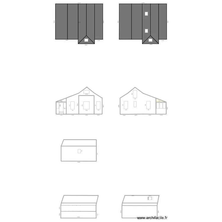 toiture. Plan de 2 et 111 m² toiture. Plan de 2 et 111 m²