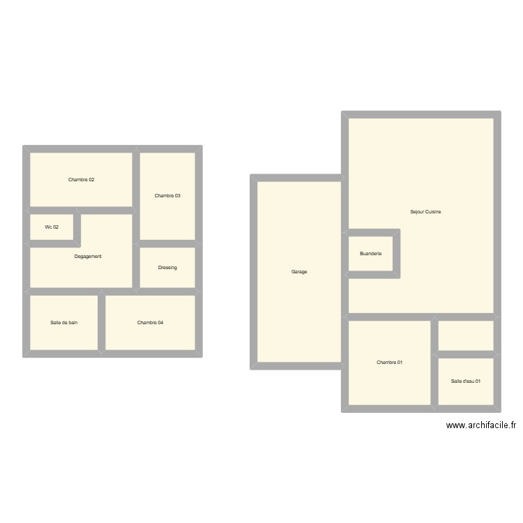 350602503. Plan de 13 pièces et 124 m2