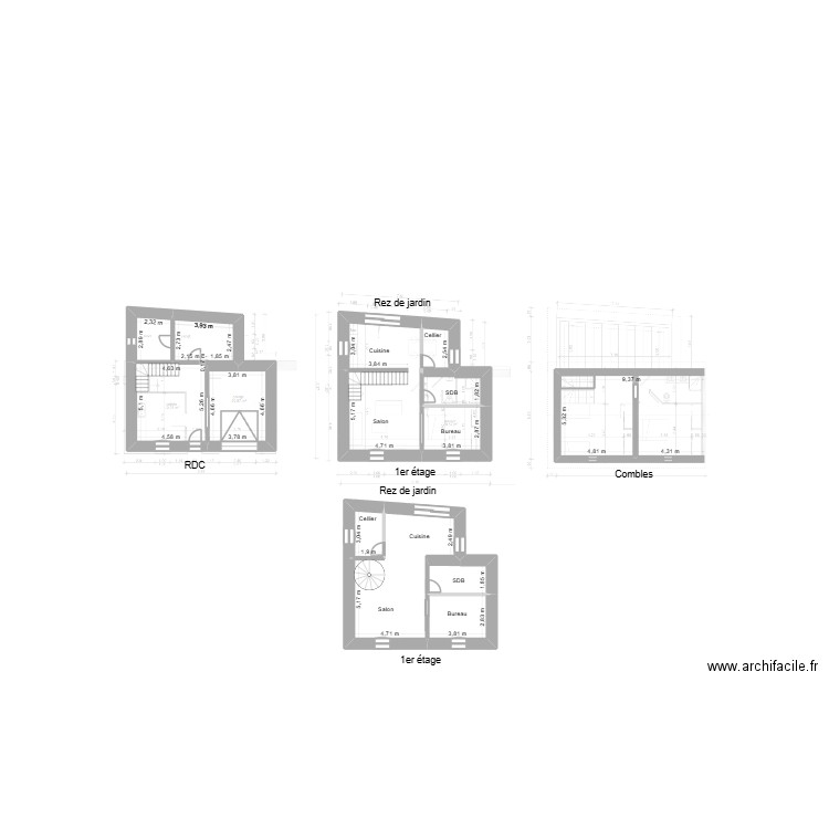 La Murette rénové V2. Plan de 10 pièces et 181 m2