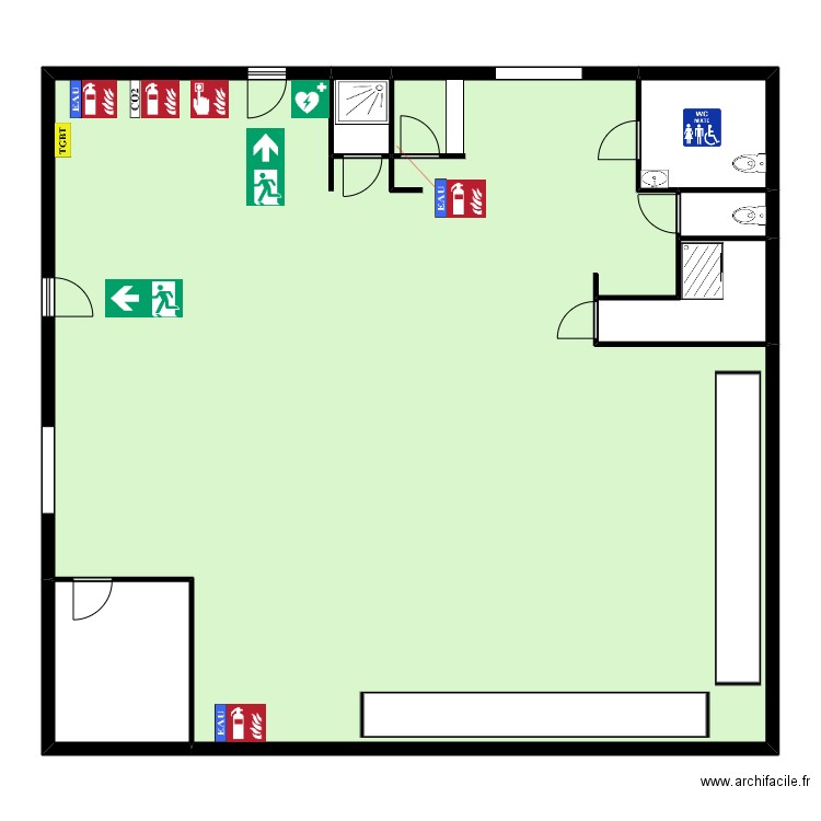 FB Training 2. Plan de 6 pièces et 200 m2